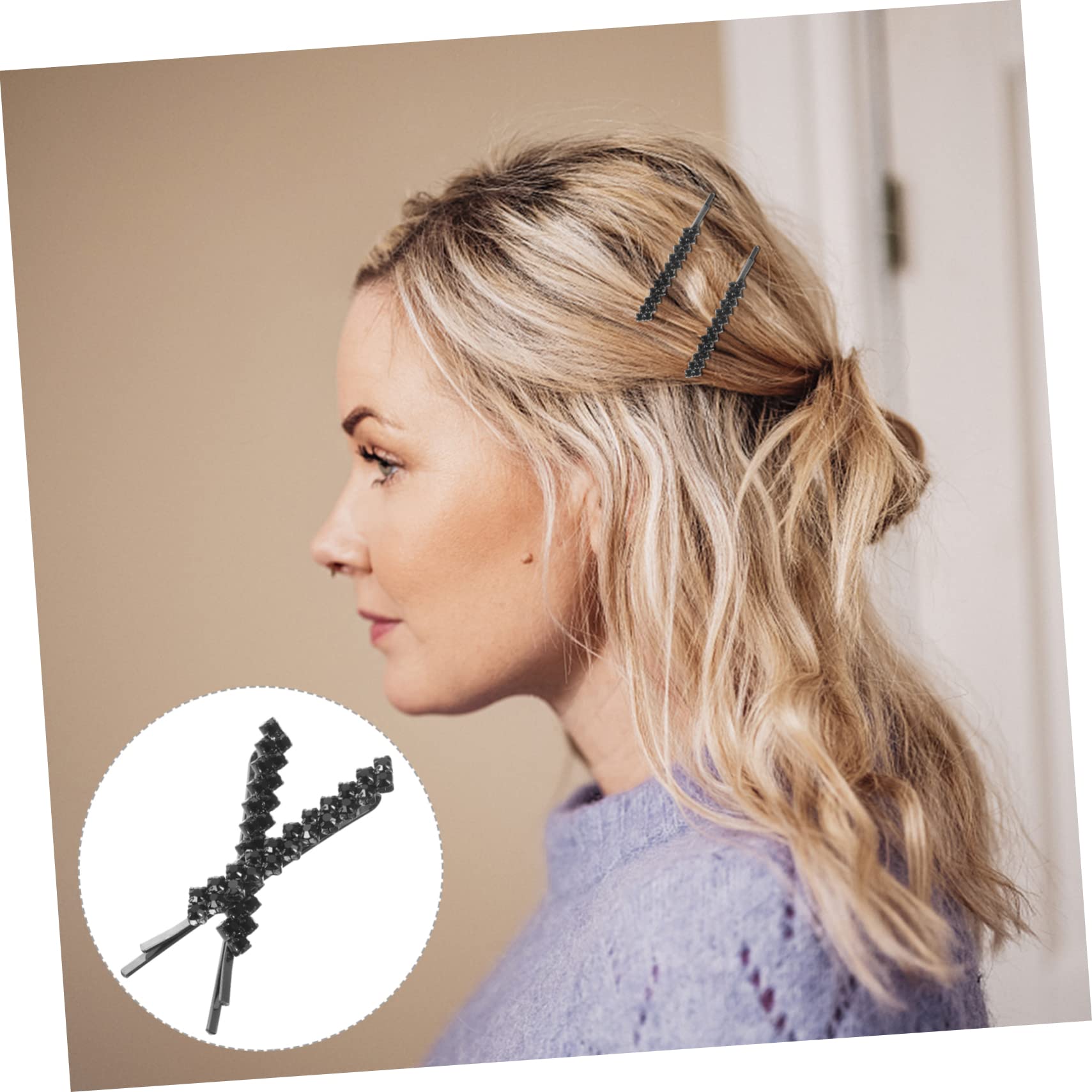 MAGICLULU 5 Set Di Fermagli Per Per Donne Fermagli Per Decorativi Con Strass Scintillanti Bobby 8 Pezzi * 5