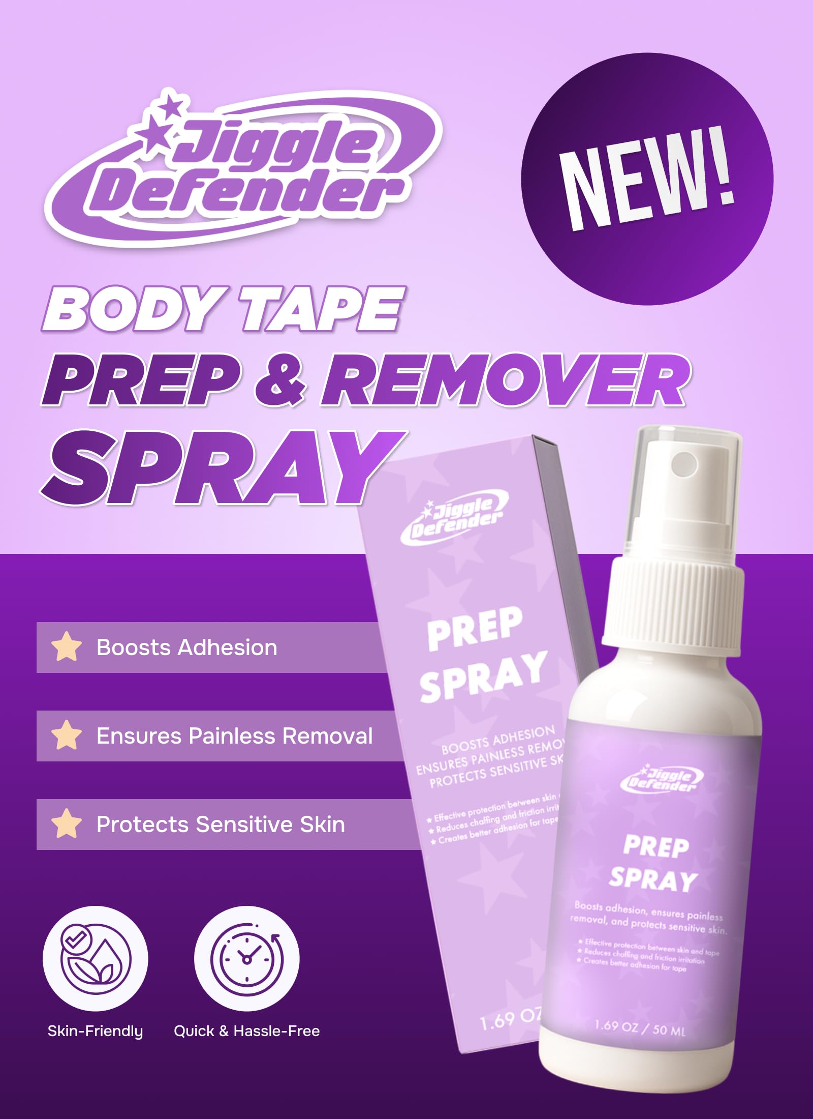 MOEFLAVOR Jiggle Defender - First Cosplay Lingerie Tape for Cosplayers - Heavy Duty Fabric Tapes for Fashion, Halloween & Holidays - Ultra Sticky 12 Hr Strength