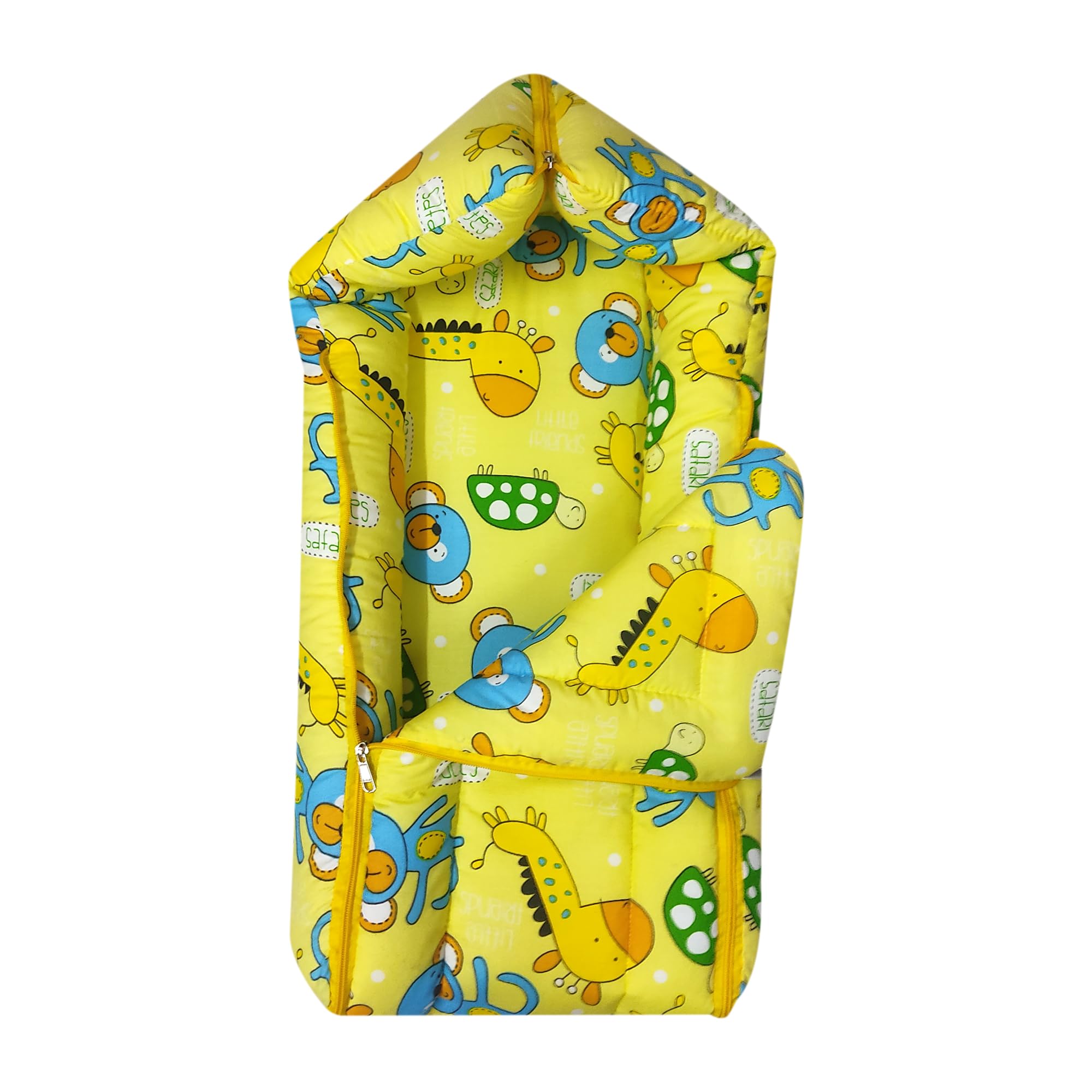 Paletto Baby Carry Nest Soft, Lightweight, Washable Bedding Set for Newborns, Ideal for Travel and Daily Use Yellow