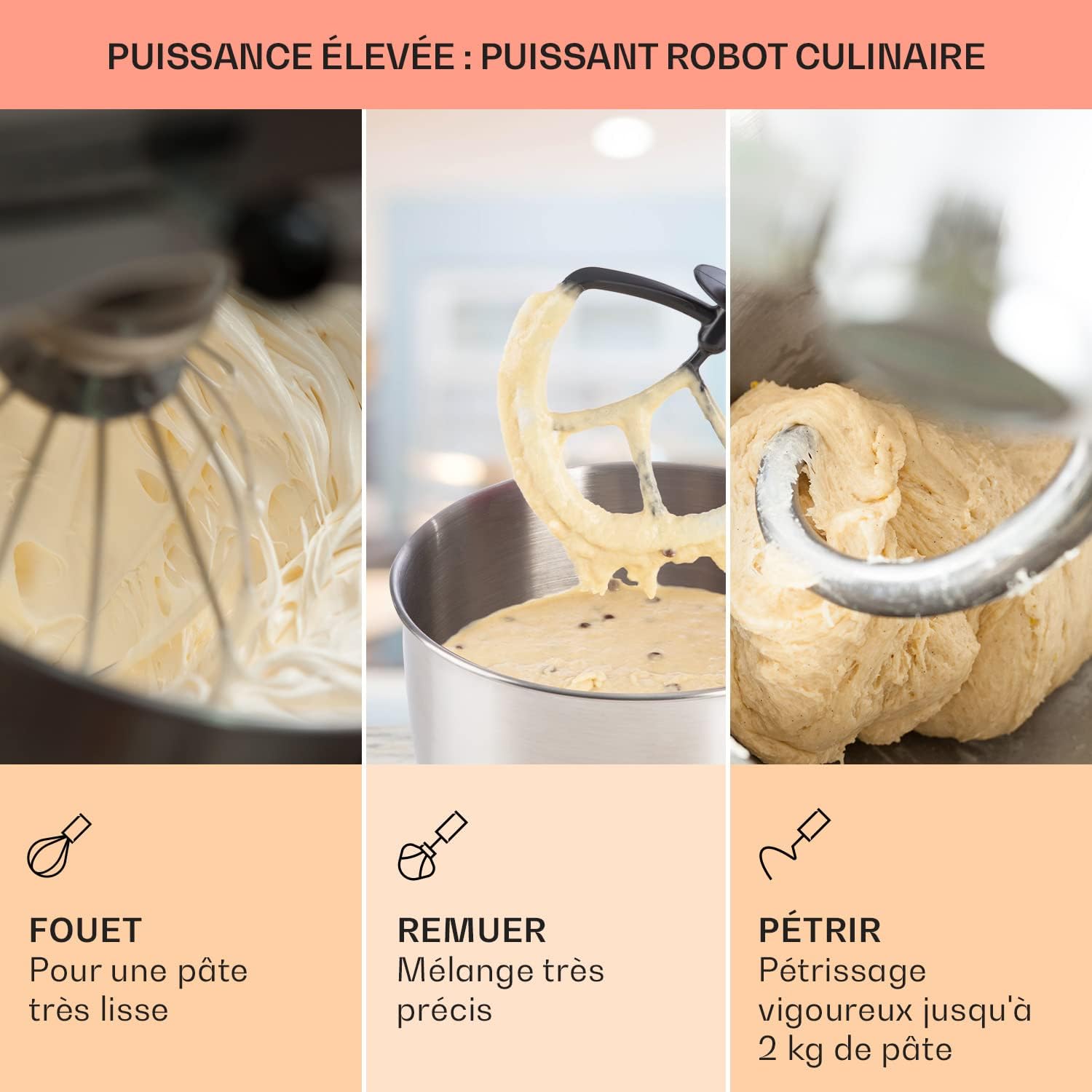 robot pâtissier professionnel – vue détaillée