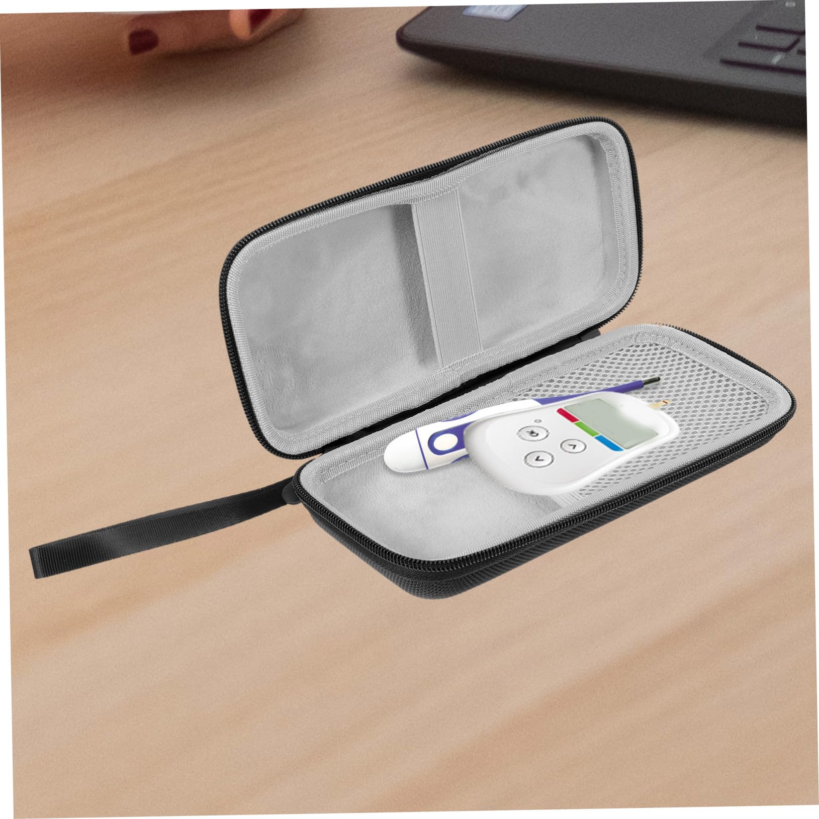 5stücke Portable Diabetes Tasche Für Blutzuckermessgeräte Praktische Aufbewahrung Für Diabetikerutensilien Für Reisen Und Zuhause Mit Elastischen Schlaufen Zur Sicheren
