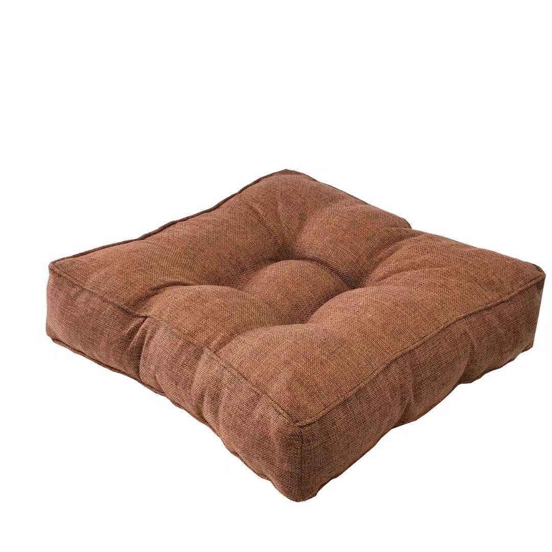 Cojín de asiento de 45 cm cuadrado y acolchado para terraza y salones interiores