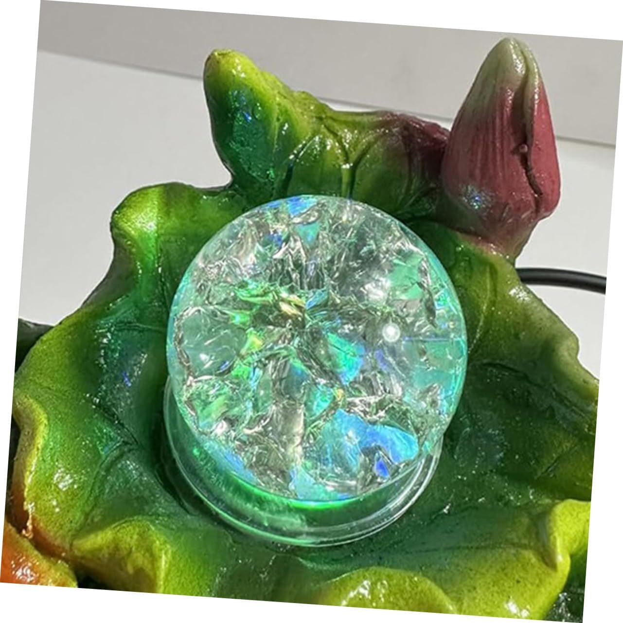 Zerodeko 2Pcs Transparent Crystal Balls for Fountain Decor Spheres for Indoor Features Fish Tanks and Living Room Displays and Elegant Ornaments
