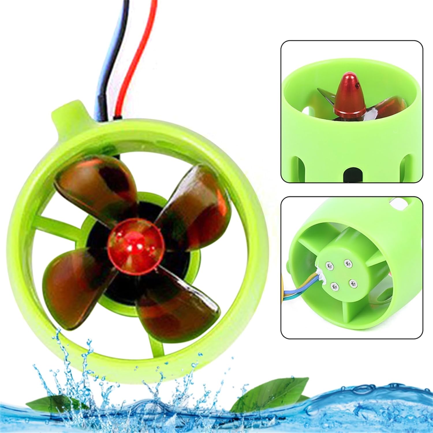12V~24V Underwater Thruster Thrust Brushless Underwater Subsea Thruster/Propeller/Propulsion for Model Nesting Boats, Model Trawlers, RC Boats, Diving Propellers