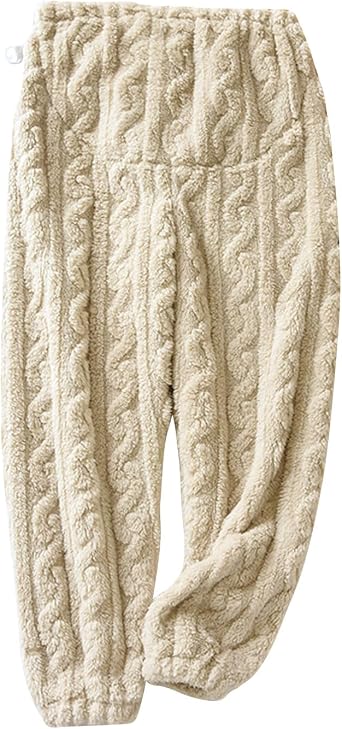 Maternity Pants Womens Winter Coral Fleece Pajamas Bottoms Flannel Sleepwear Pants