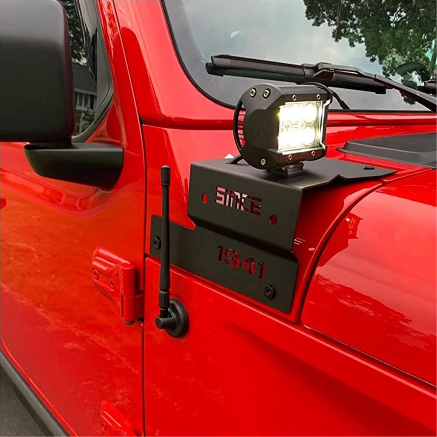 A-Pillar Column Driving Work Light Mount Bracket for JL Gladiator JT Sahara Rubicon Sports 2018-2023 Lamp Holder(1941)