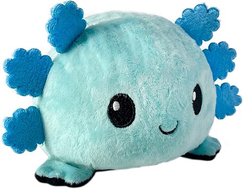 Miniatura 18 de TeeTurtle - El peluche original reversible de ajolote - Rosa + Negro - Bonitos animales sensoriales de peluche que muestran tu estado de ánimo de 4