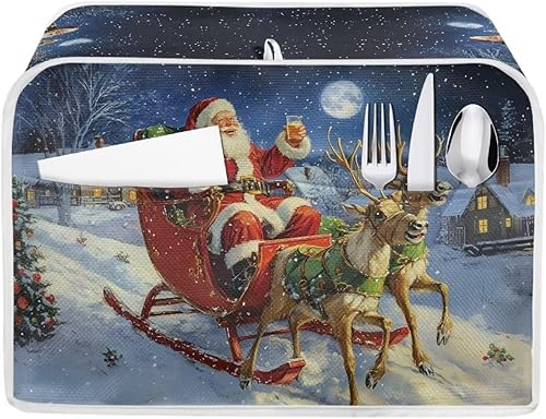 Miniatura 20 de Fundas para tostadora de gato negro de 2 rebanadas de ranura larga, lavable, cubierta de polvo de calabaza para pan, cubierta de Halloween