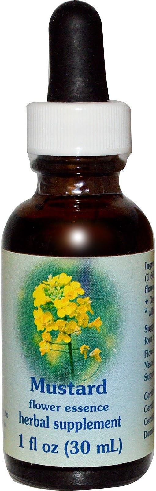 Flower Essence Services Mustard Dropper Herbal Supplements, 1 Ounce