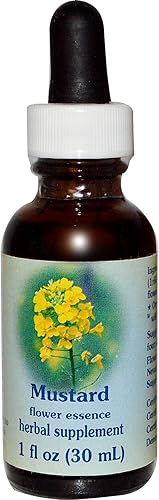 Flower Essence Services Suplementos herbales con cuentagotas de mostaza, 1 onza