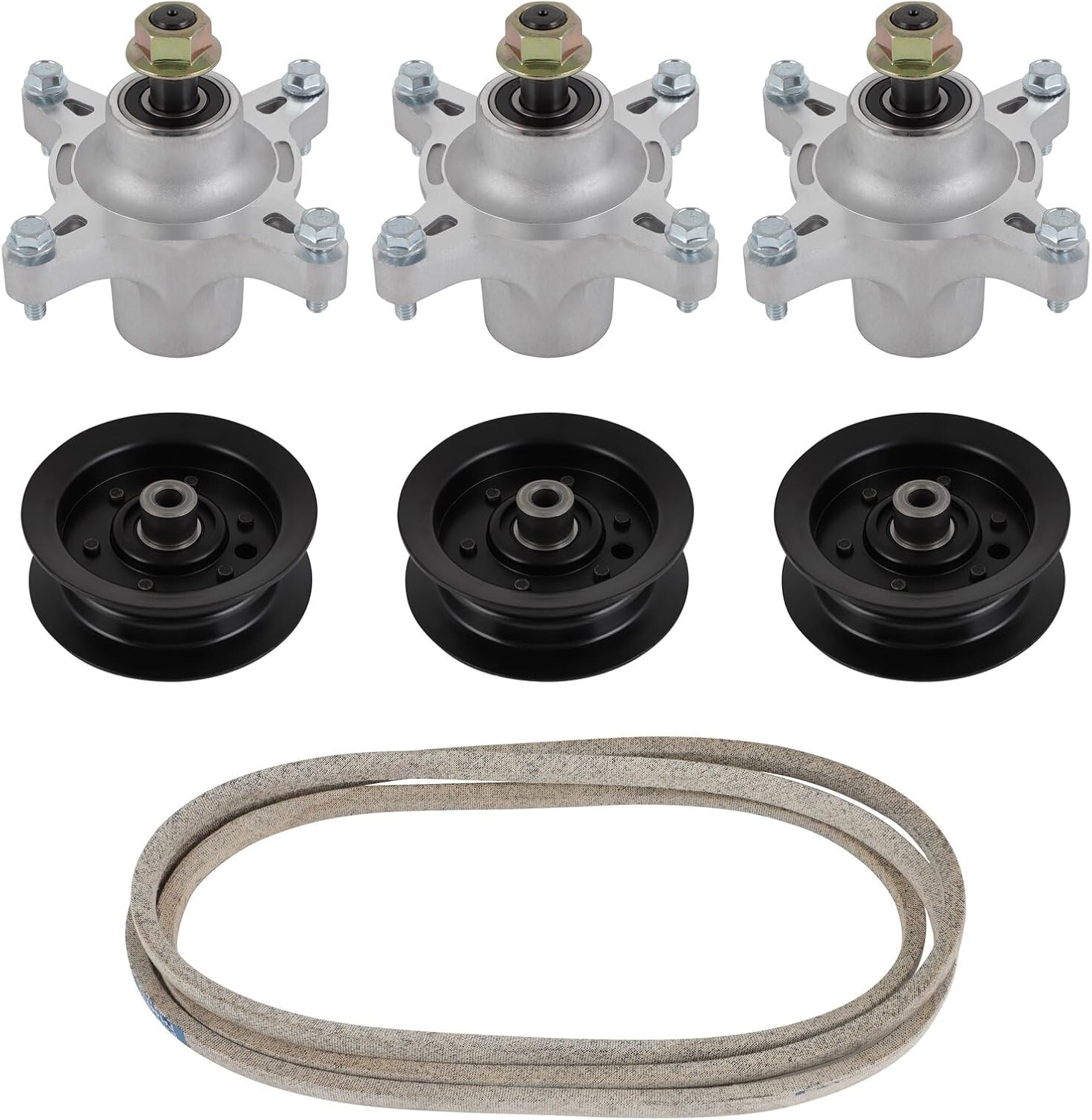 ACEBRI Deck Rebuild Kit for Toro Time Cutter SS5000 SS5060 Z5000 Z5020 Z5030 Mower Deck Parts Include 3 Spindle 117-0751 117-7267 3 Pulley 106-2175 1 Belt 119-8820 120-3892