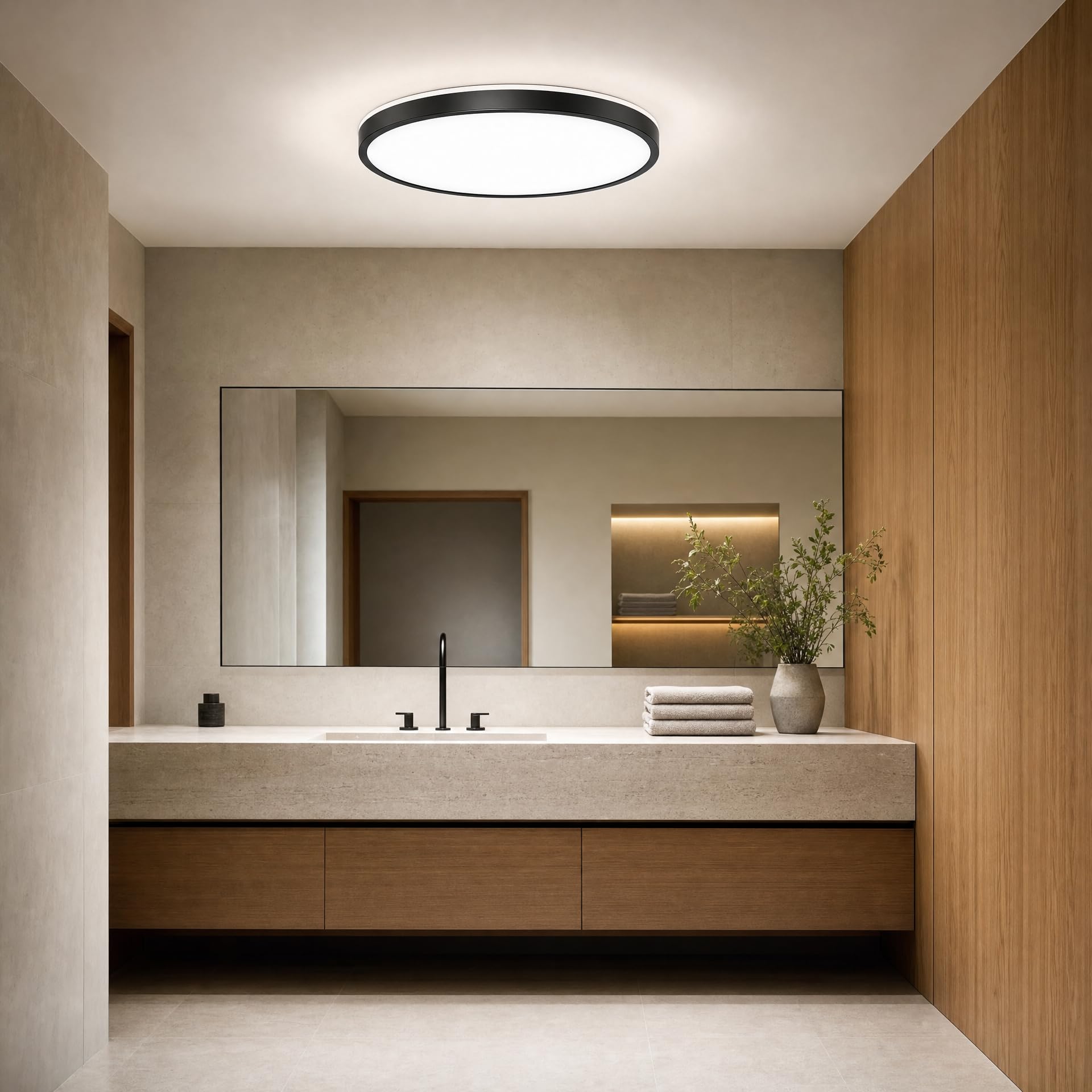 Soffitto lampa do głośnika Bluetooth, lampa Soffitto nowoczesna lampa LED 40 cm (funkcja zmiany kolorów, pilot zdalnego sterowania, pilot zdalnego sterowania, pasuje do Soggiorni, Sale da