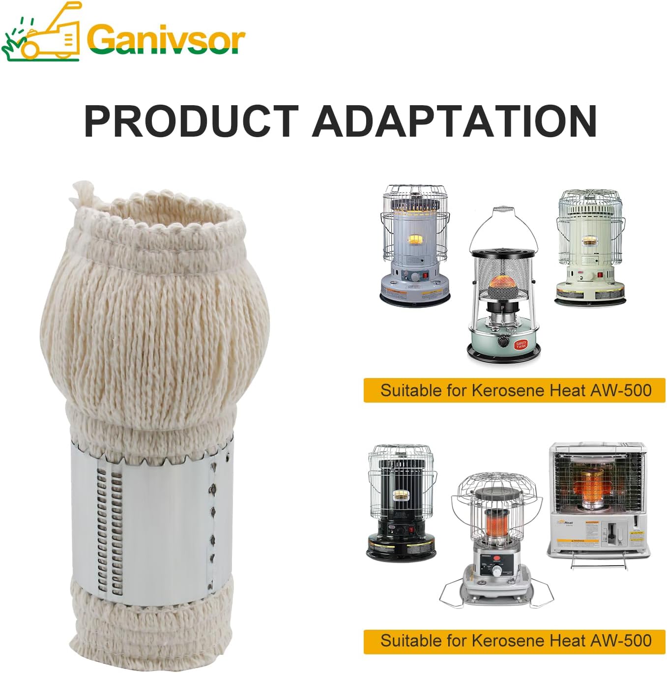 Ganivsor AW500 Wick for Kerosene Heat MfrPartNo AW-500 American Wick Fits Many Perfection Models