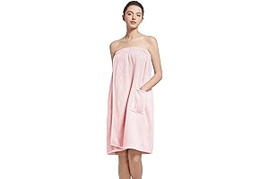 Women's Soft Wrap Towel Full Length: Plush Spa Bathrobe After Shower