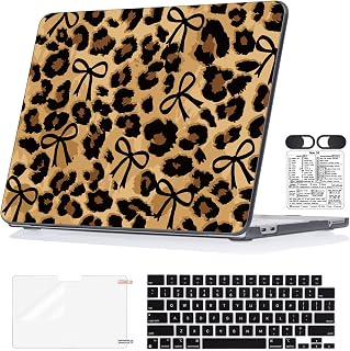 Leopard Print Hard Case for 2026 MacBook Neo 13" A18 Pro Chip A3404