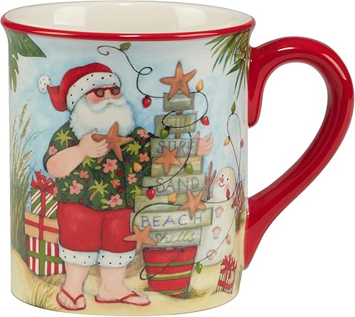 Miniatura 3 de Certified International Santa's Wish - Tazas de 16 onzas, juego de 4 diseños surtidos, multicolor