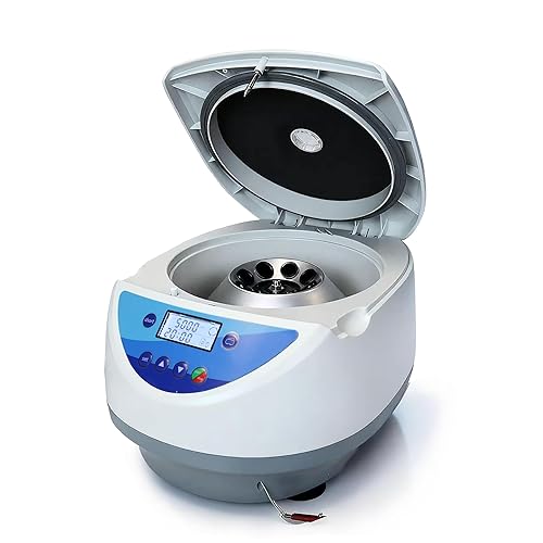 Walter Products SPINPLUS-8 Centrífuga digital de escritorio con 3074 RCF, 100-5000 rpm, pantalla LCD, incluye rotor de 15ML x 8