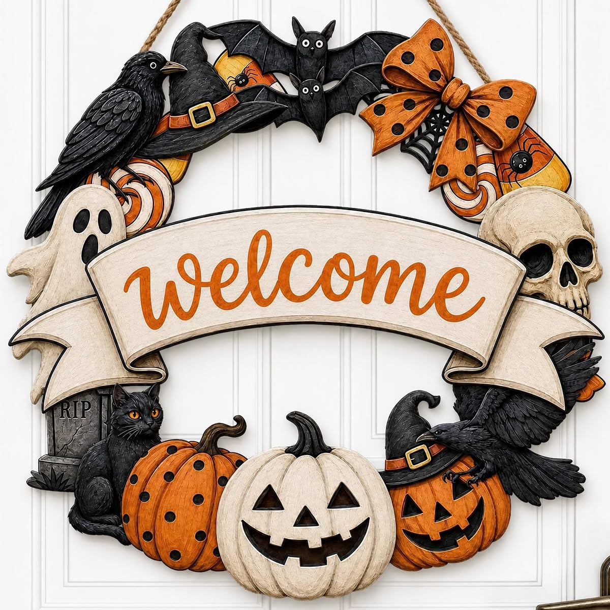 Xiolcxdr Welcome Wreath