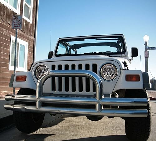 Miniatura 7 de Faros delanteros LED redondos de 7 pulgadas de 75 W, compatibles con Wrangler JK TJ LJ