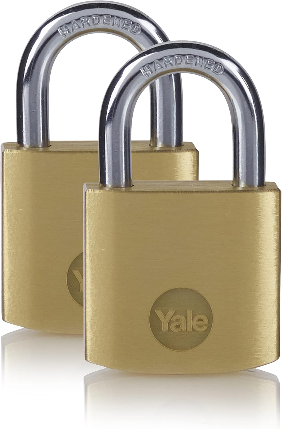 Yale Y110B/30/115/2 2 Pack of Brass Padlocks (30 mm) Indoor Locks