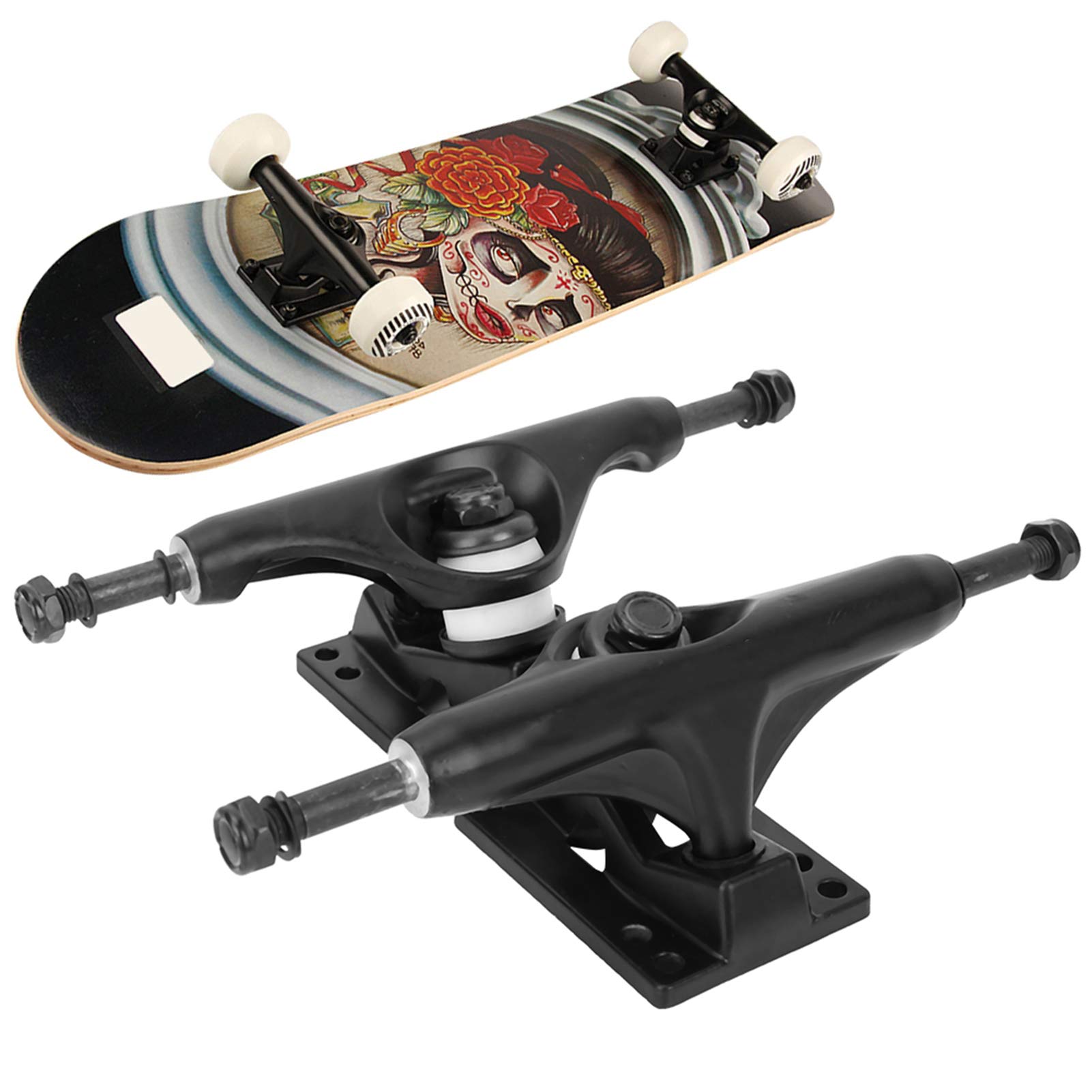BuyWeek Soporte de Monopatín Aleación de Aluminio 2 Piezas 4-8 Pulgadas para Longboard