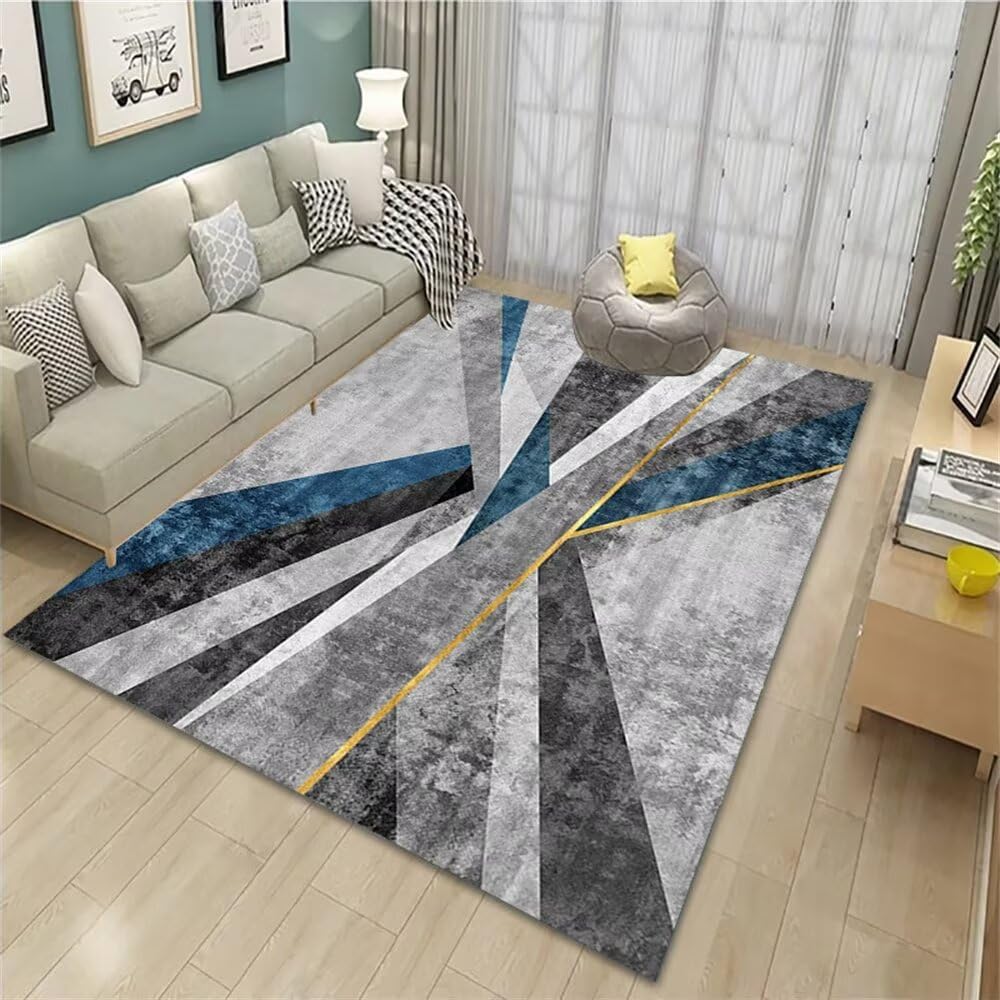 Tapis chambre ado fille gris 200x250cm moderne et doux