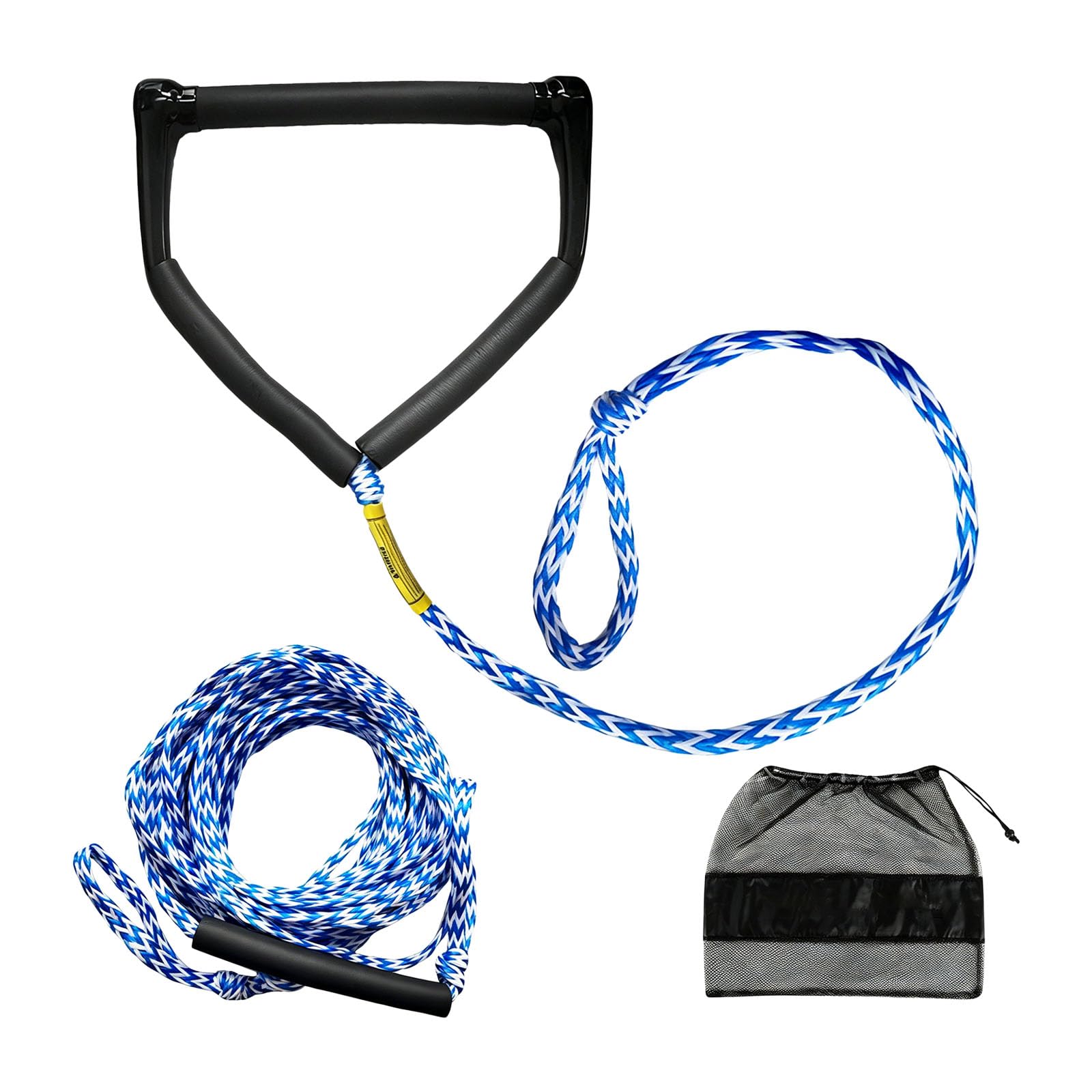 BWANGIAO 75FT Wakeboard Surfs Rope Surfing Ropes Water Sports Tow Rope With Single Handle For Water Sports And Boating Activities