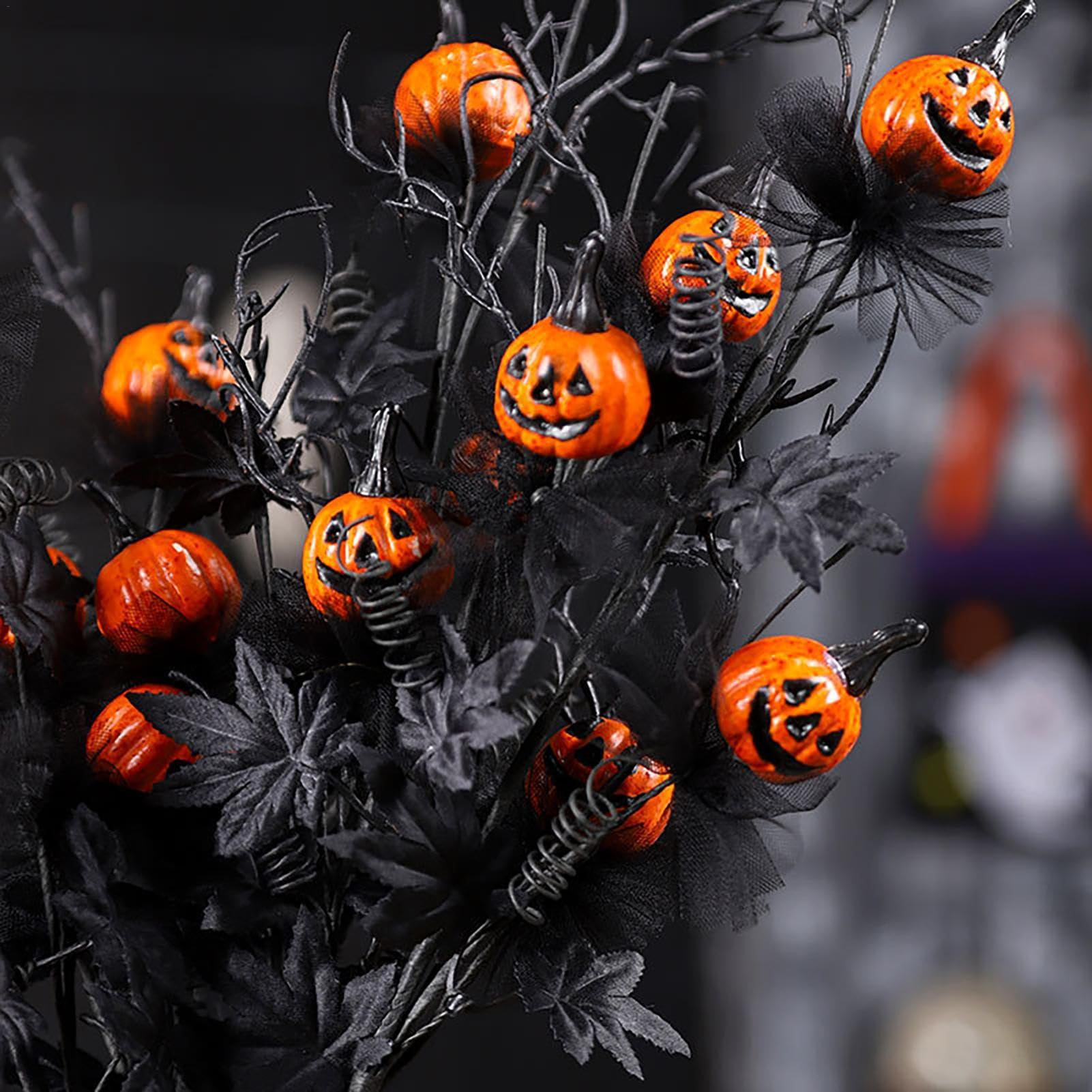 Amazon｜Seechio ハロウィンフラワーデコレーション、フェイク