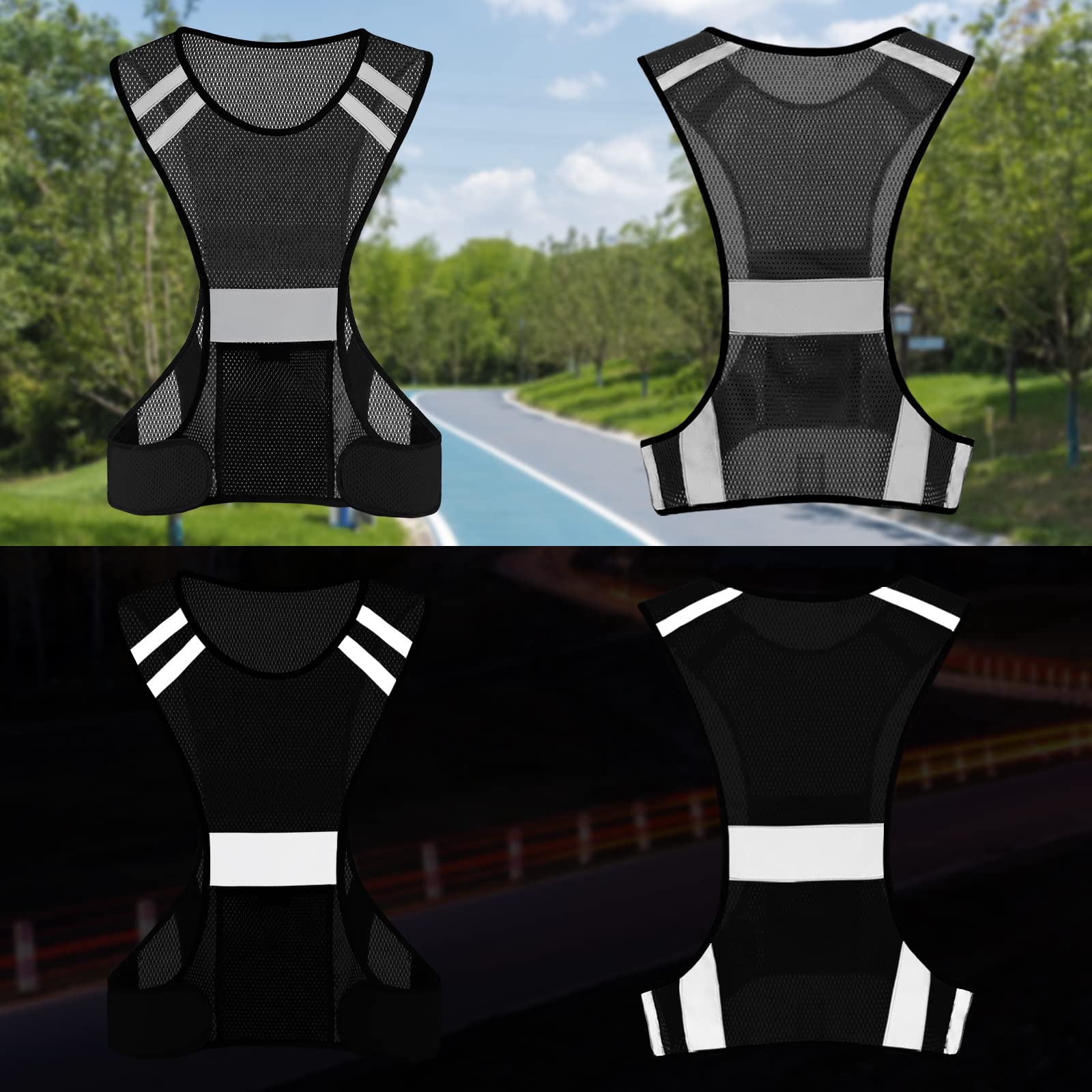 TCCFCCT Reflective Safety Vest 9 Pockets High Togo - View #7