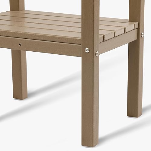 Vista 312 de WestinTrends Dylan Adirondack - Mesa auxiliar redonda para exteriores, color negro