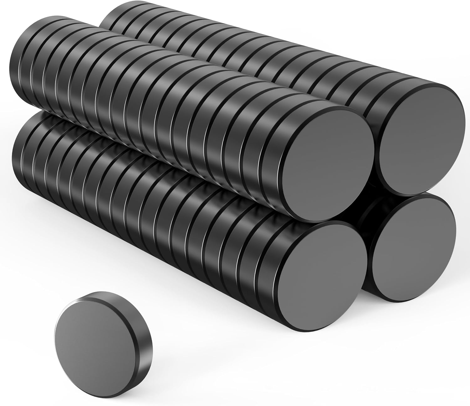 LISOPO 70 sztuk magnesów neodymowych 18 x 5 mm – małe, mocne mini magnesy na tablicę magnetyczną, tablicę korkową, lodówkę, rękodzieło