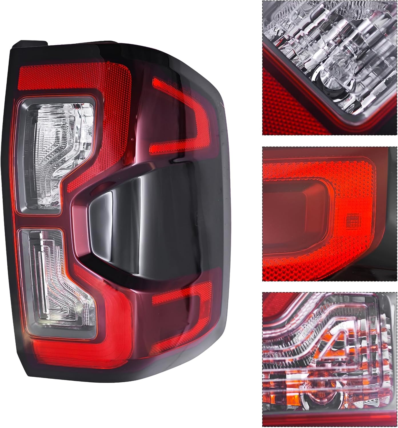 LED Left Tail Light Compatible with Ford Ranger 2024 2025 XLT Lariat w/Blind Spot Module NOT Included Replace N1WB13405JF N1WB13405JG N1WZ13405CN N1WZ13405AU