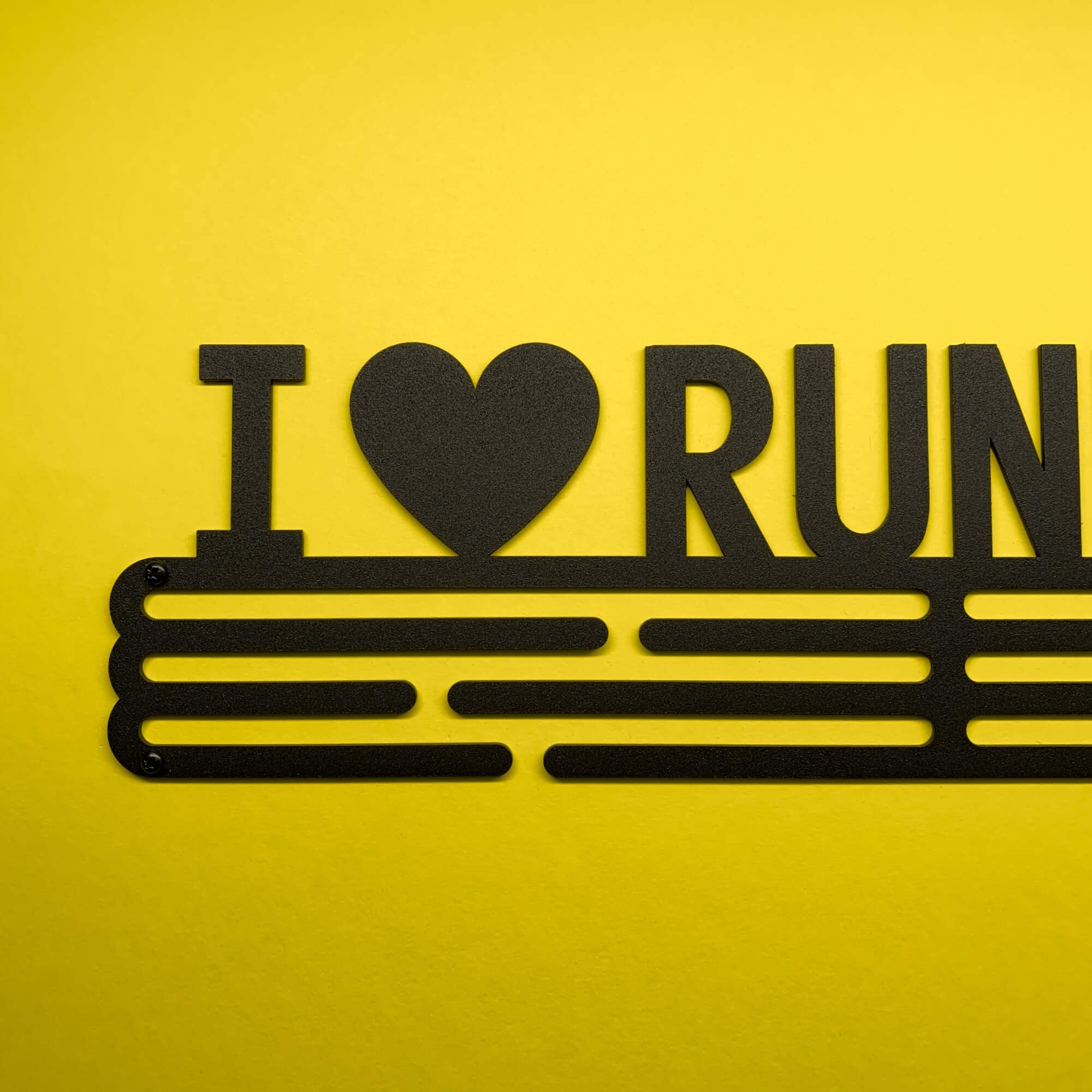 I Love Running Sport Porta Medaglie | Medal Hanger Display | Steel Medal Holder