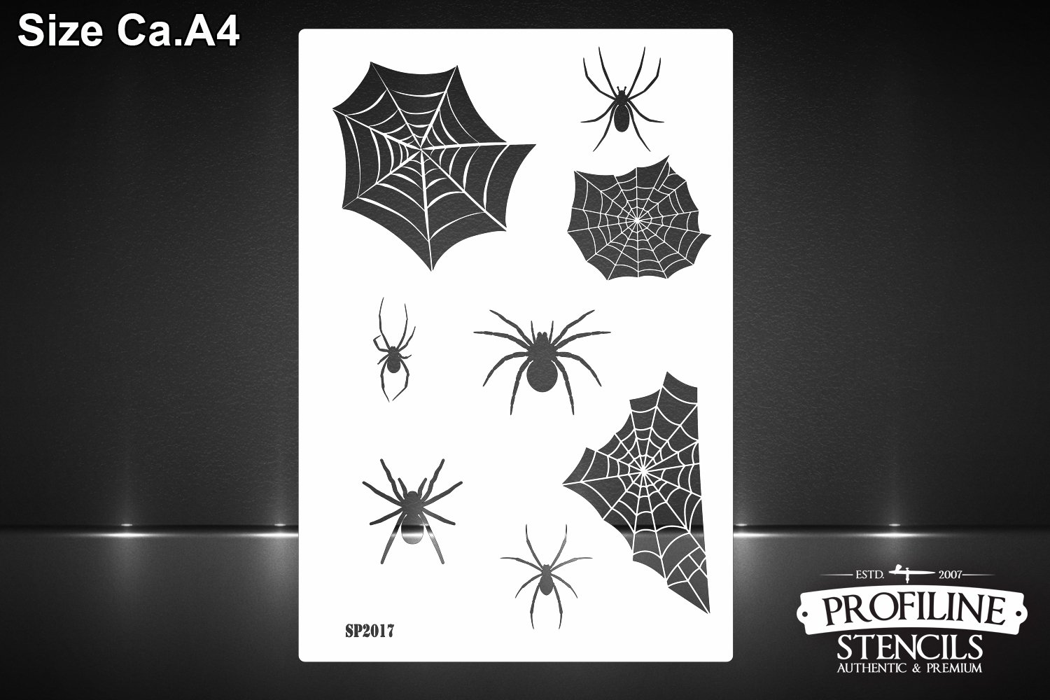 Buy Spiders & Spider Web Airbrush Stencil Horror Halloween Spider Web