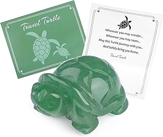 QINJIEJIE Green Aventurine Turtle Healing Crystal