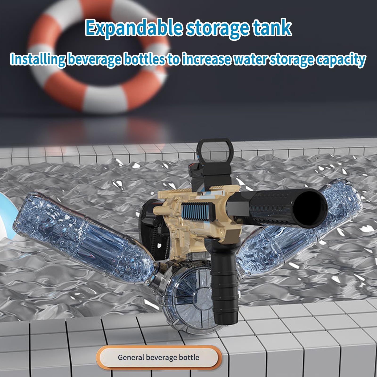 Pistola ad Acqua Elettrica,Pistole ad Acqua Potenti a Lunga Distanza,Water Gun,Pistola ad Acqua Giocattolo,Pistole ad Acqua Automatica,per Feste Estive in Piscina Aperto Spiaggia e Giardino