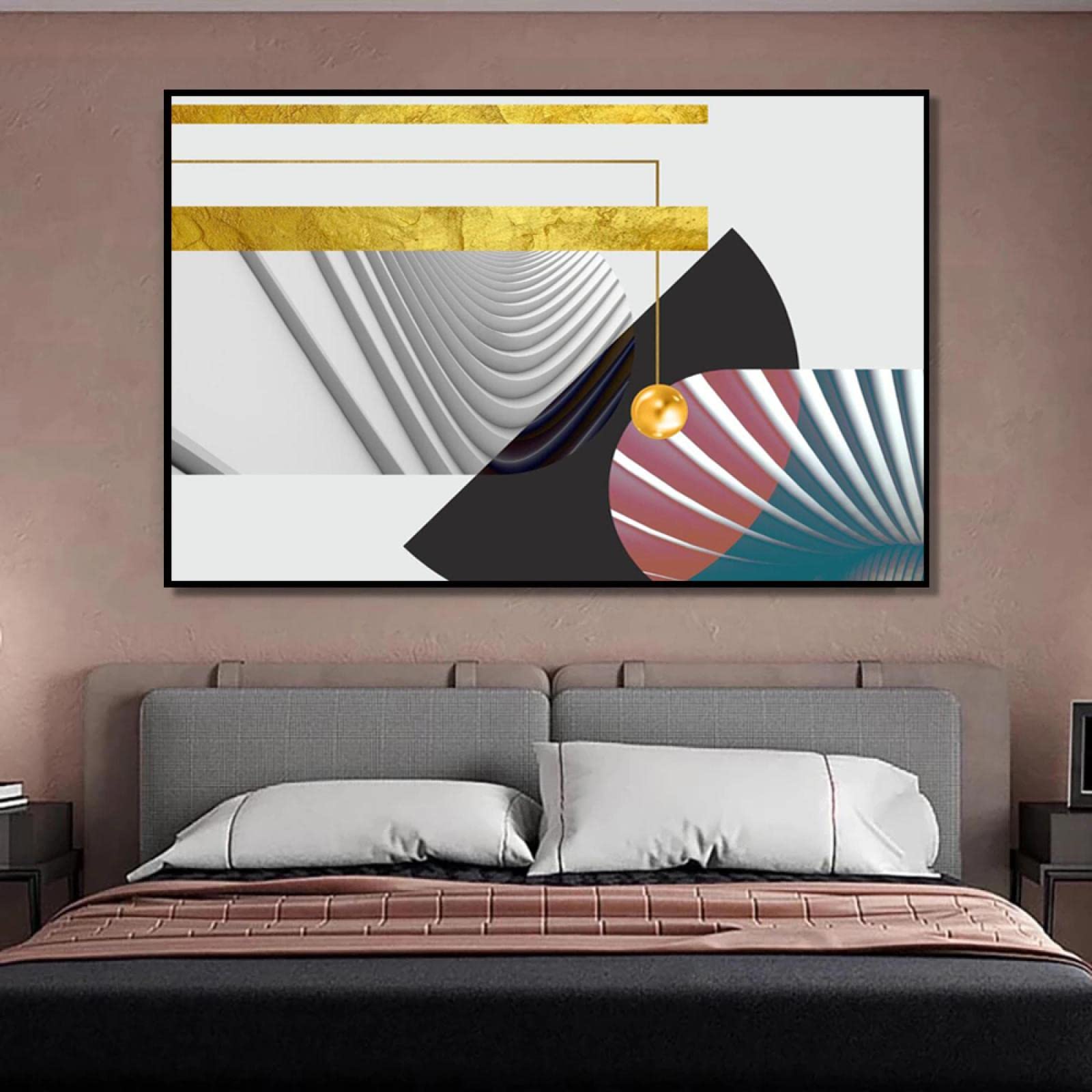 Impression mur art moderne sans cadre pour relooker facilement un salon