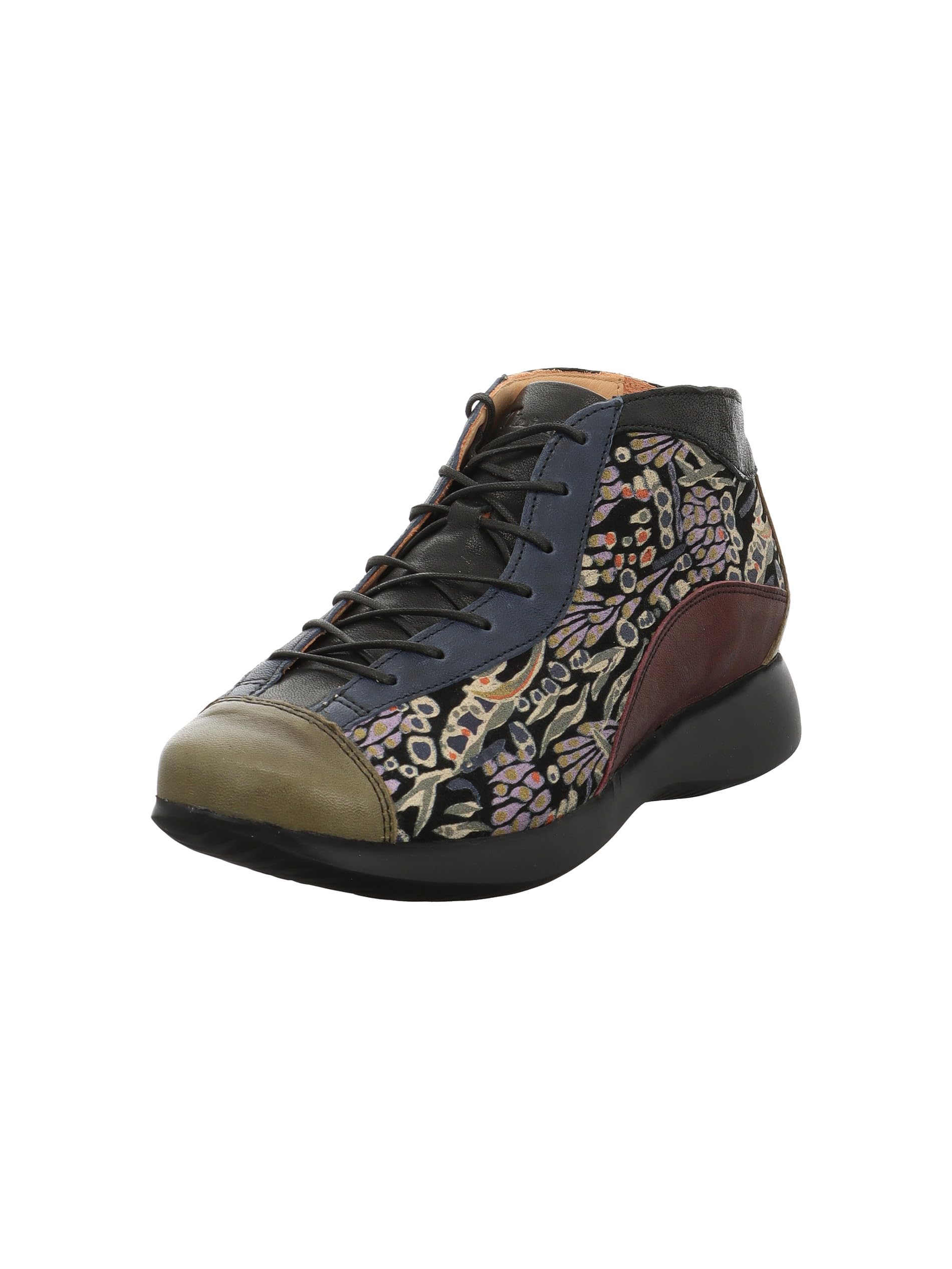 Think! Women's Nuvola Lederfutter Sneaker, Moos Kombi 7000, 5.5 UK