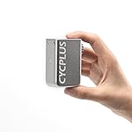 CYCPLUS Tiny E-Pump Bike Pump Portable Ultra-Mini 100PSI Electric Bicycle Pump Type-C Rechargeable Battery,No Pressure Display(Silvery)