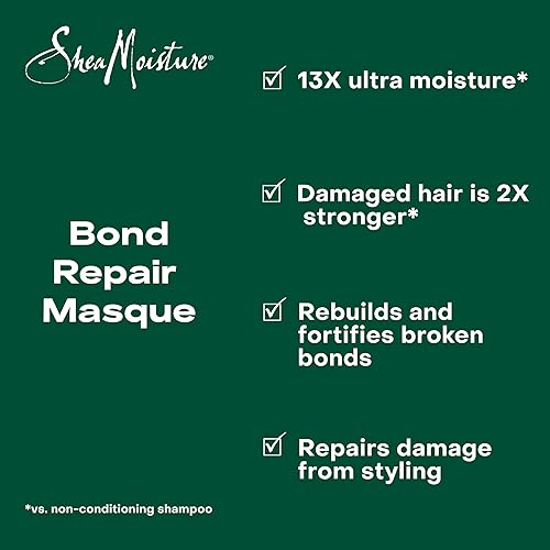 Miniatura 7 de SheaMoisture Bond Repair Masque Amla Oil para fortalecer e hidratar el cabello con infusión restauradora HydroPlex 11 oz