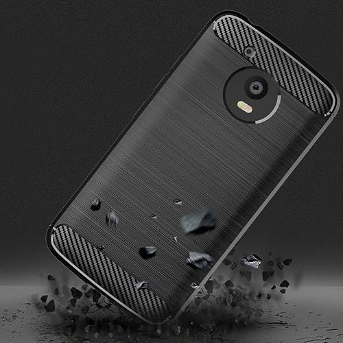 Miniatura 3 de Funda para teléfono Motorola Moto E4 con protector de pantalla de vidrio templado y accesorios para celda, delgada, resistente de silicona
