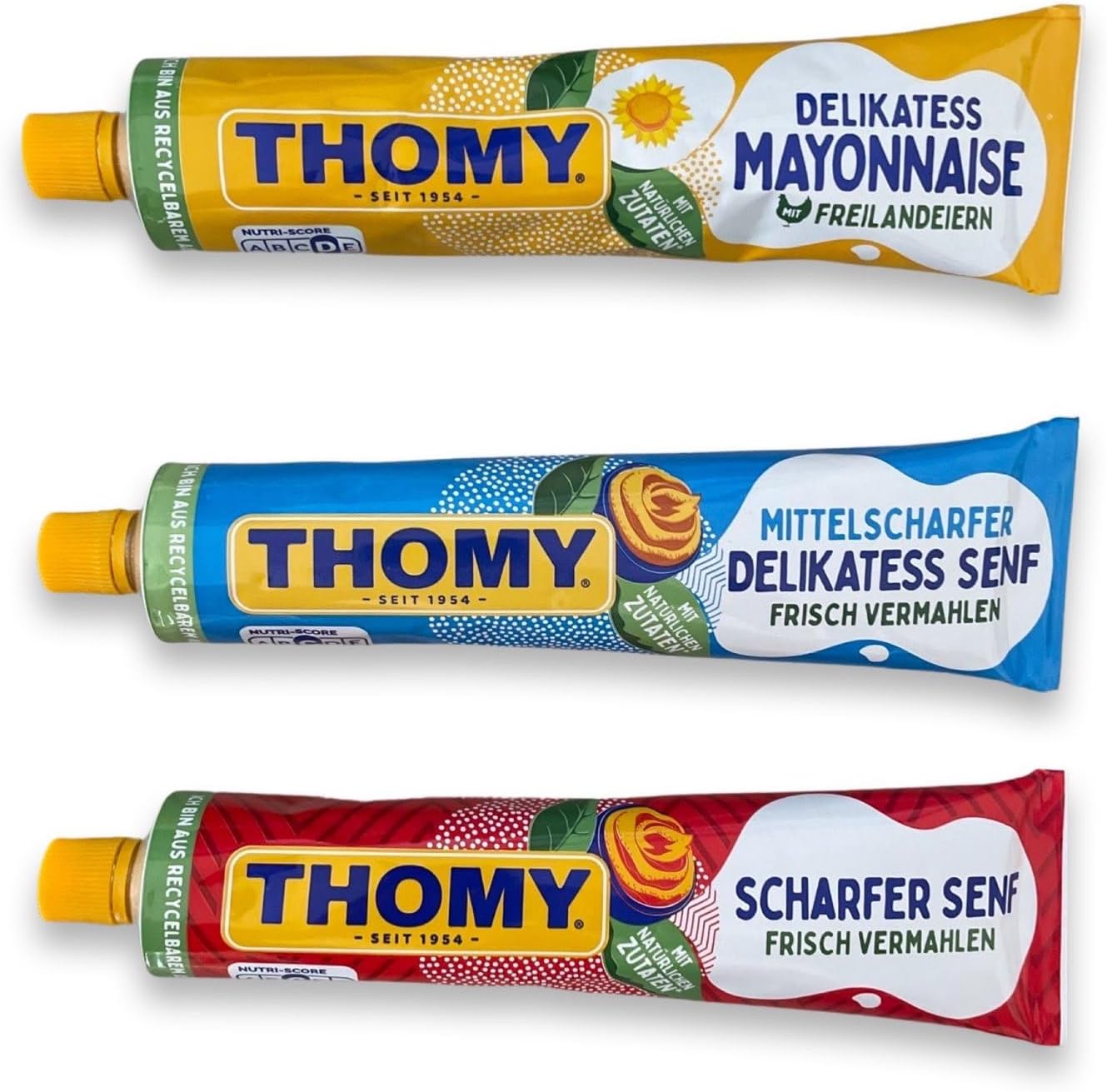 German Mayo & Mustard Set - 3 x 200 ml - Thomy - Germany