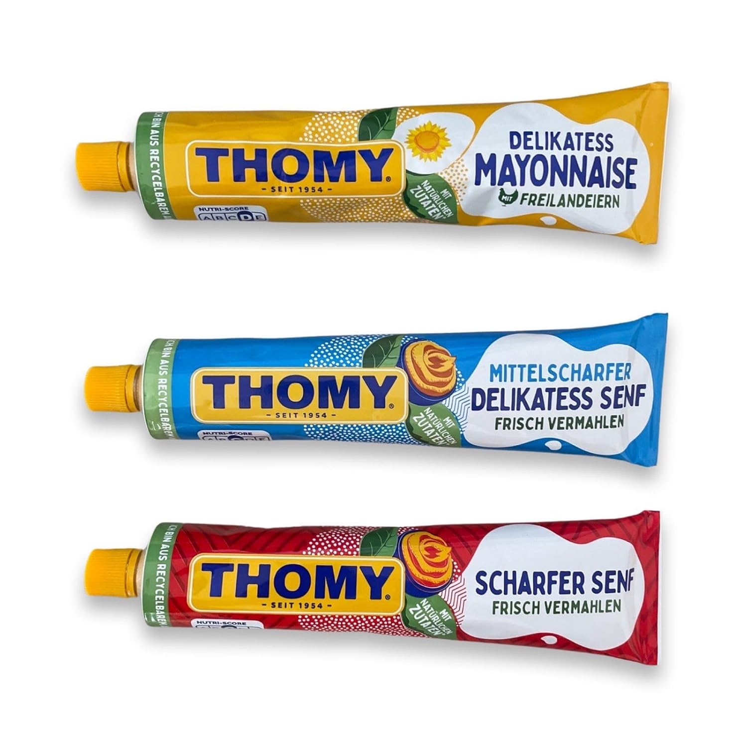 German Mayo & Mustard Set - 3 x 200 ml - Thomy - Germany