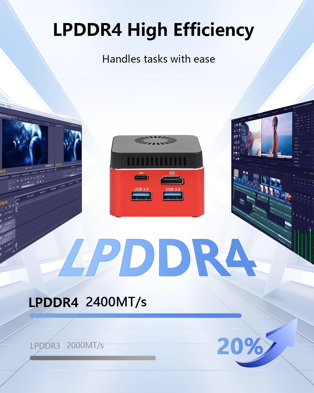 Mini PC NucBox G5 with in-tel J4125 Micro Desktop Computer 4K Display 8GB DDR4 256GB SSD Wi-Fi5.0/BT4.0/USB3.0/HD/TF Slot for Home/Business/School (12-Months-Technical Support)