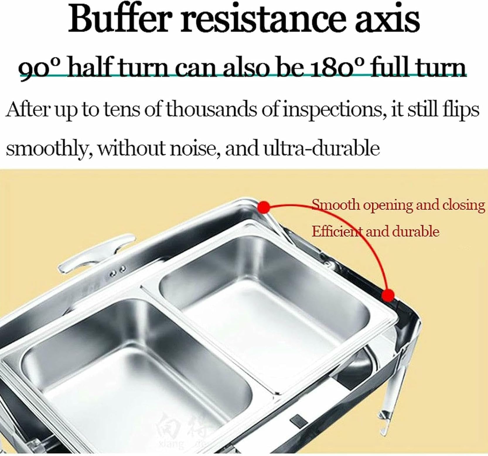 Juego de bufé con plato for calentar alimentos, servidores y calentadores de alimentos de acero inoxidable con tapa, calentadores de alimentos for catering for banquetes, fiestas en la cocina, 9 l, va