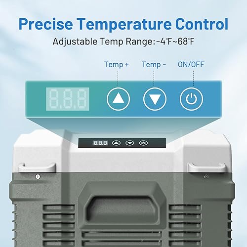 Miniatura 4 de Alpicool Refrigerador de 12 voltios de 12 V, refrigerador portátil de 16 cuartos de galón para automóvil, 1224 V CC 110  240 V CA para camión,