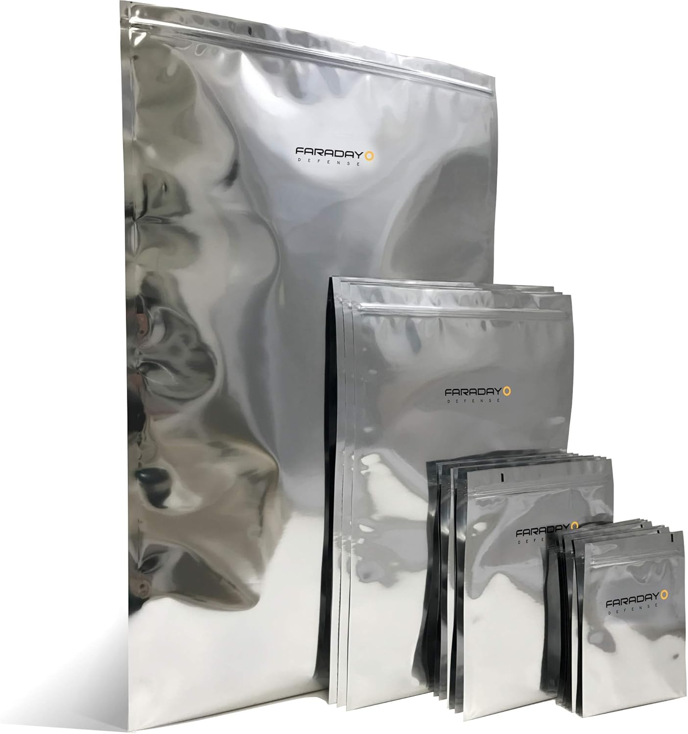 Faraday Defense 20pc Kit NEST-Z Faraday Bag EMP/Solar-Flare Prepper Ultra Thick – Military Grade Design, Superior Shielding Performance, Phones – Radios – Hard Drives – Tablets – Laptops Made in USA