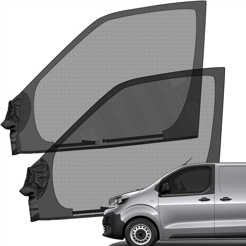 Zanzariera per Finestrino Auto per Citroen Jumpy, Protezione Contro le Zanzare, 2 Pezzi Protezione Solare per Finestrini Dell'Auto