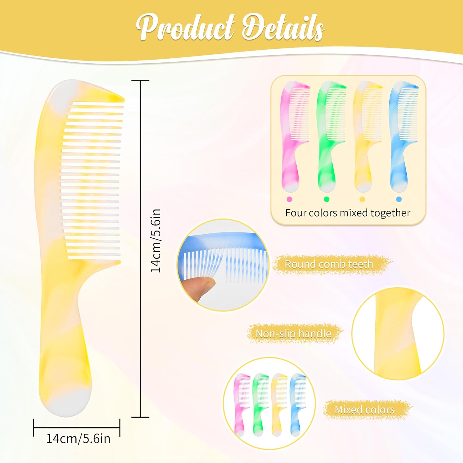 400 Pcs 5.5 Inch Bulk PP Plastic Hair Combs for Hygiene Kits and Mass Distribution in Hotels Shelters Schools and Charities