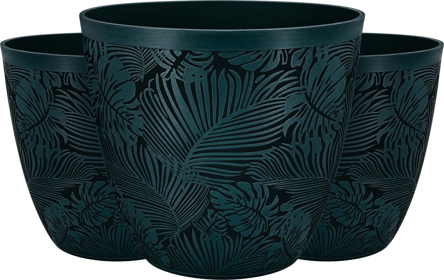 SG Traders Montsera Plant Pots Outdoor - Plastic Garden Planters Outdoor Flower Pots with Drainage Holes Enhance the Outside Space with Elegant Plant Pot for Home & Garden Decor
